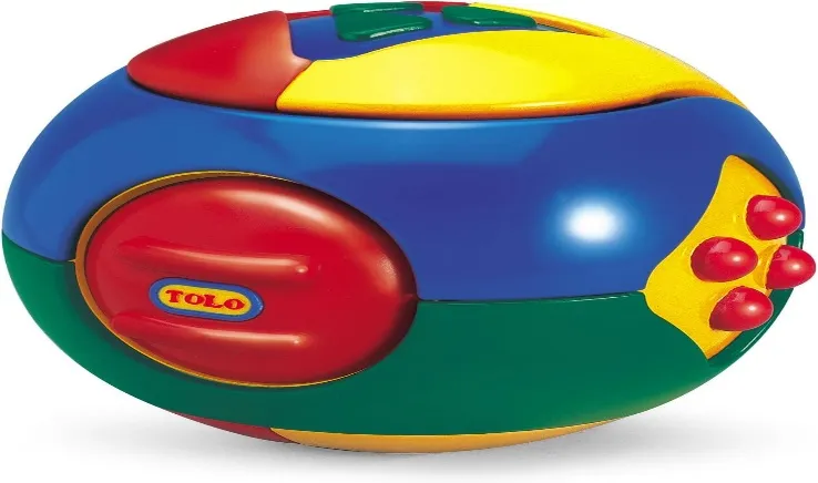 Tolo Toys Puzzle Ball, Leather, Cranberry
