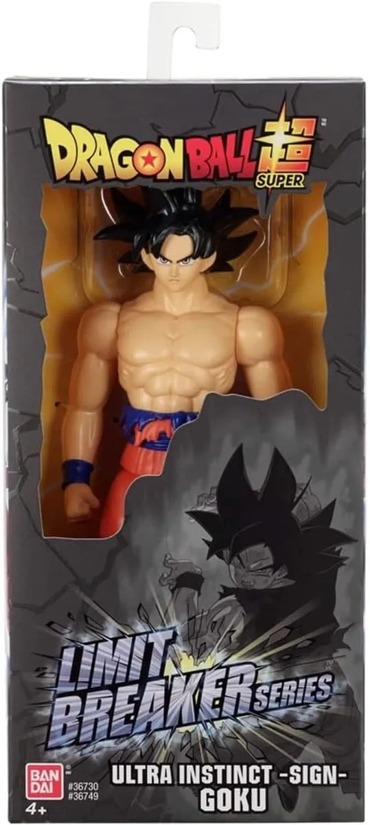 Bandai - Dragon Ball Super - Giant Limit Breaker Figurine - Ultra Instinct Goku Sign - Officially Licensed Dragon Ball - Large 30cm Articulated Goku Figurine - Children's Toy 4+ - 36749
