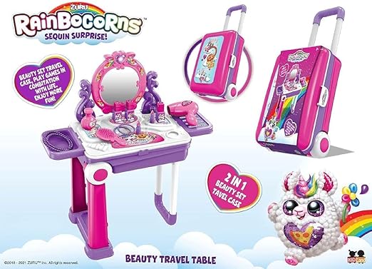 ZURU Rainbocorns 3-in-1 Make-Up Playset in Suitcase
