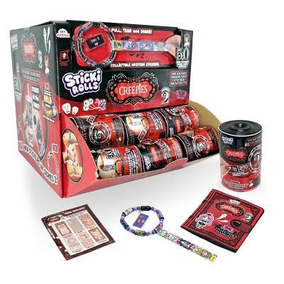 Sticki Rolls Creepies Season 2 Wearable Sticker Bracelet Mystery Capsule